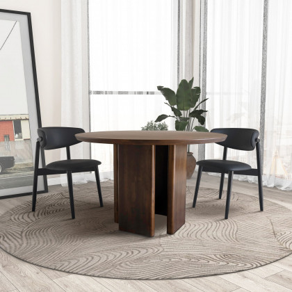 Ashcroft – Alden Round Walnut Dining Table