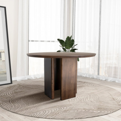 Ashcroft – Alden Round Walnut Dining Table