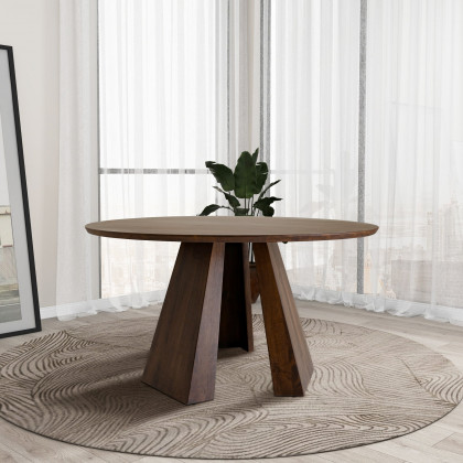 Ashcroft - Bolton Round Walnut Dining Table