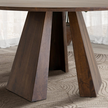 Ashcroft - Bolton Round Walnut Dining Table