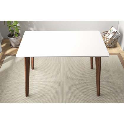 Ashcroft 47" Carlos Solid Wood Dining Table - White