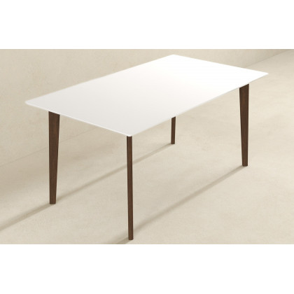 Ashcroft 59" Carlos Solid Wood Dining Table - White