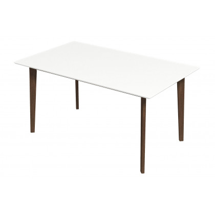 Ashcroft 59" Carlos Solid Wood Dining Table - White