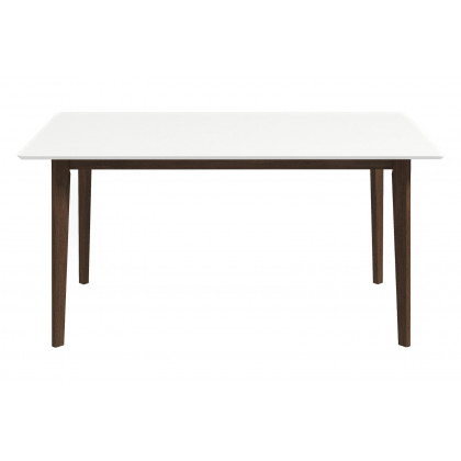 Ashcroft 59" Carlos Solid Wood Dining Table - White