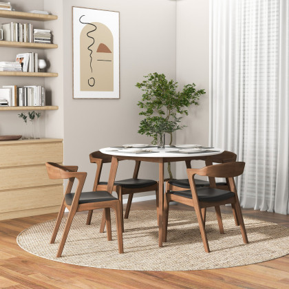 Ashcroft Alina Dining Table - White