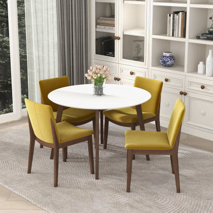 Ashcroft Alina Dining Table - White
