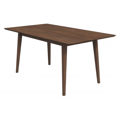 Ashcroft Mary Modern Style Solid Wood Rectangular Dining Kitchen Table - Walnut, 63"