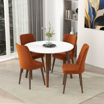 Ashcroft - Paloma Dining Table in White