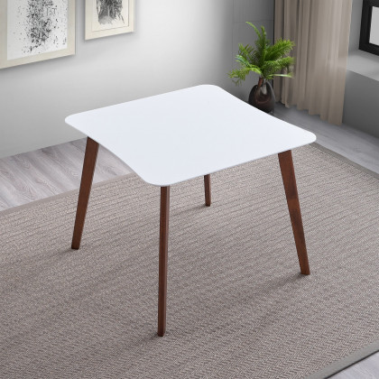 Ashcroft - Benton Modern White Top Dining Table