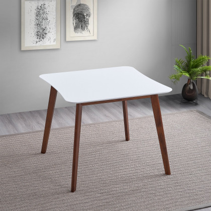 Ashcroft - Benton Modern White Top Dining Table