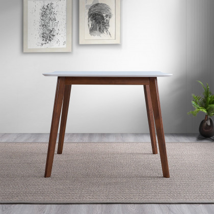Ashcroft - Benton Modern White Top Dining Table