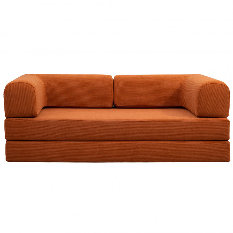 Ashcroft - Estelle Orange Corduroy Daybed