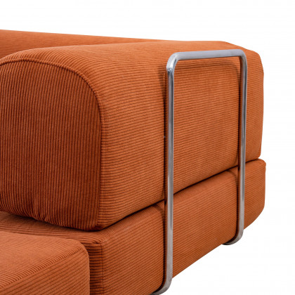 Ashcroft - Estelle Orange Corduroy Daybed
