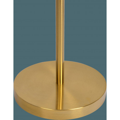 Ashcroft - Brilliance Modern Gold Brush Floor Lamp, Opal Glass Shades and Round Metal Base