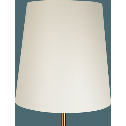 Ashcroft - Celestial Modern Floor Lamp with Brass Accent Table with Large White Shade