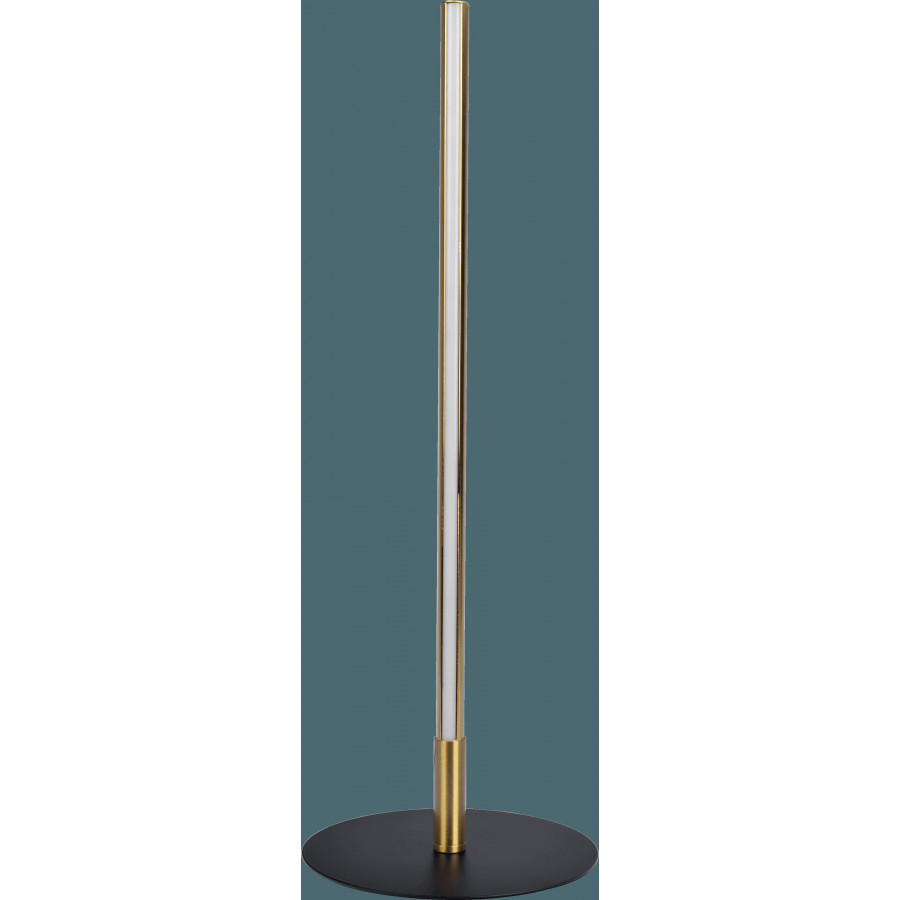 Ashcroft - Dimond Black LED Table Lamp with On/Off Switch Round Metal Base