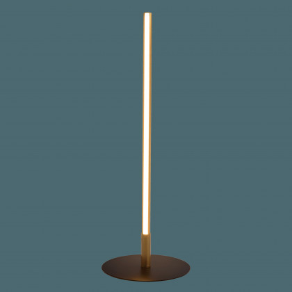 Ashcroft - Dimond Black LED Table Lamp with On/Off Switch Round Metal Base