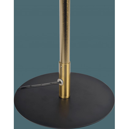 Ashcroft - Dimond Black LED Table Lamp with On/Off Switch Round Metal Base