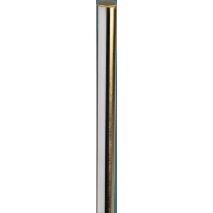 Ashcroft - Prism Brassed Gold LED Floor Lamp with On/Off Switch Faux Marble Base