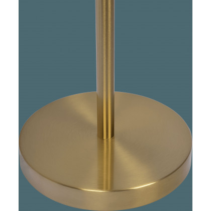 Ashcroft - Verve Brassed Gold Floor Lamp with On/Off Switch Adjustable Led Round Base