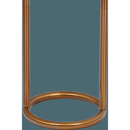 Ashcroft - Vivid Brass Ring Base Floor Lamp with Large White Drum Shade