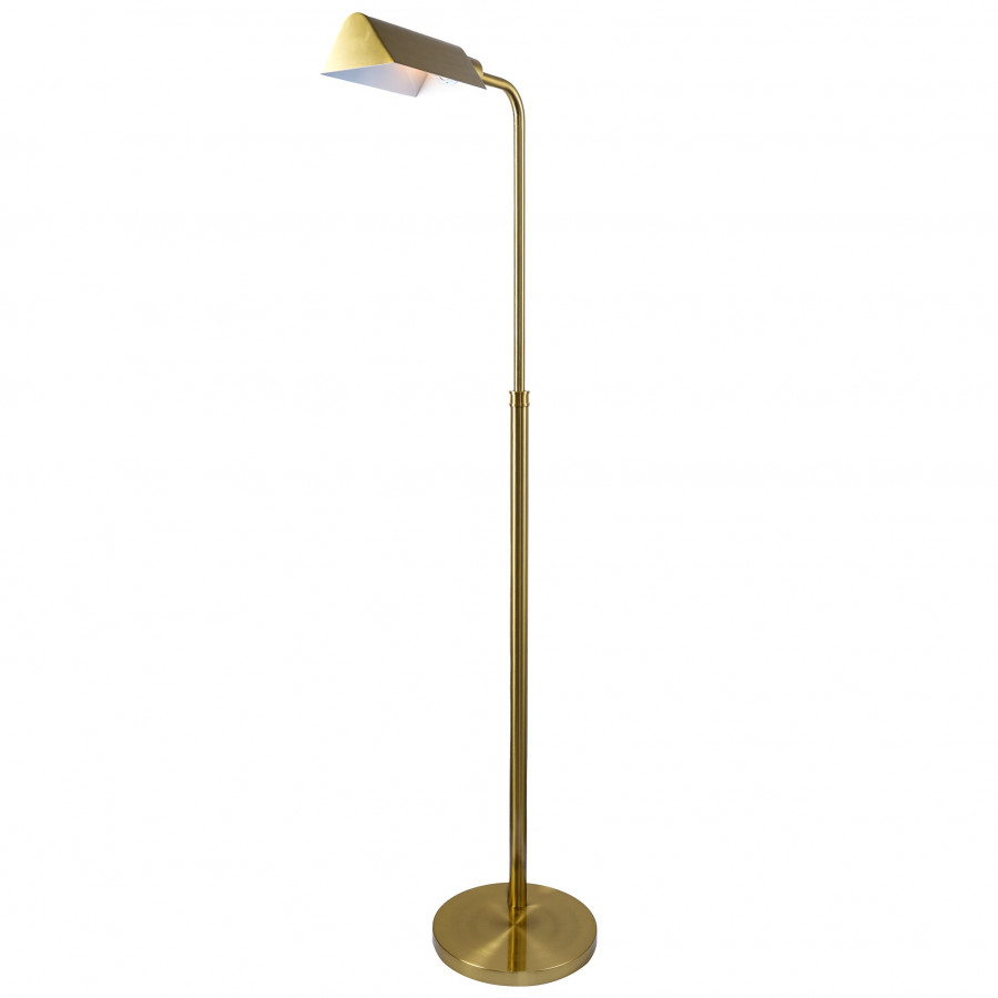 Ashcroft - Elara Floor Lamp Gold outer and White inner