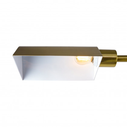 Ashcroft - Elara Floor Lamp Gold outer and White inner