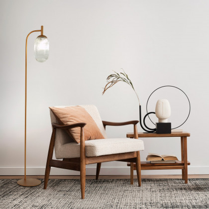 Ashcroft - Vela Floor Lamp Bronze and Clear