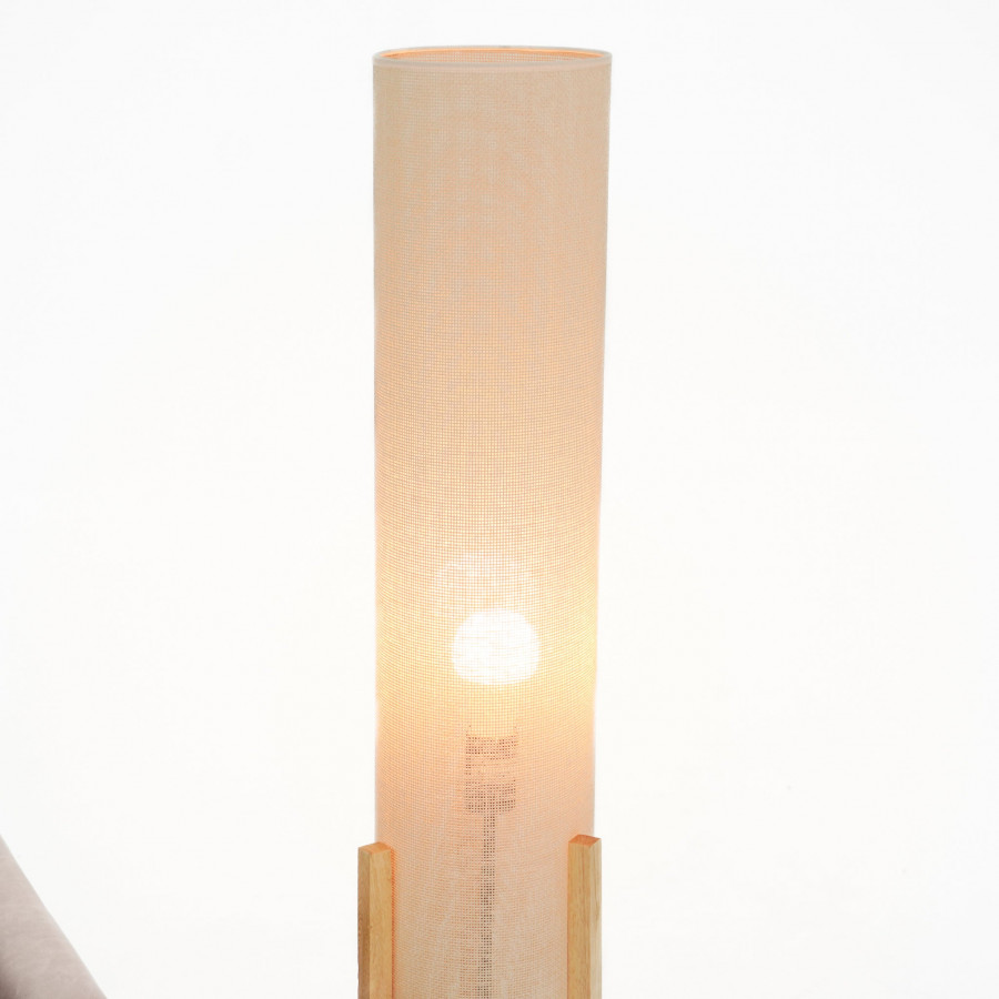 Ashcroft - Ethos Floor Lamp Oak and Natural