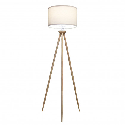 Ashcroft - Lirios Three Legged Wooden Strip Floor Lamp in Natural