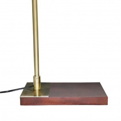 Ashcroft - Brizo Bamboo Lampshade Floor Lamp Dark brown and Bronze