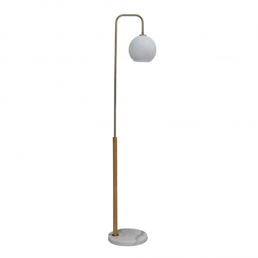 Ashcroft - Solaris White Lampshade Floor Lamp