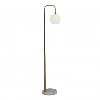Ashcroft - Solaris White Lampshade Floor Lamp