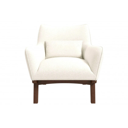 Ashcroft Brayden Mid-Century Modern Boucle Armchair - Beige