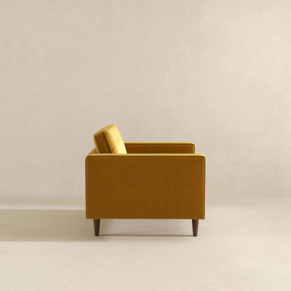 Ashcroft Casey Velvet Lounge Chair - Gold