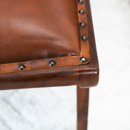 Ashcroft - Everett Tan Leather Lounge Chair