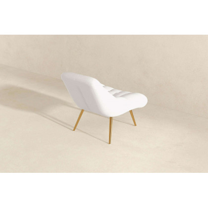 Ashcroft Aubrey French Boucle Lounge Chair - White