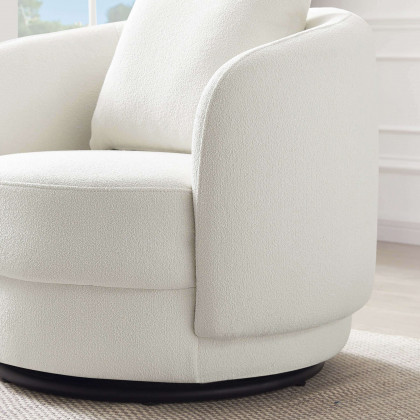 Ashcroft Dylan Boucle Lounge Chair - Cream