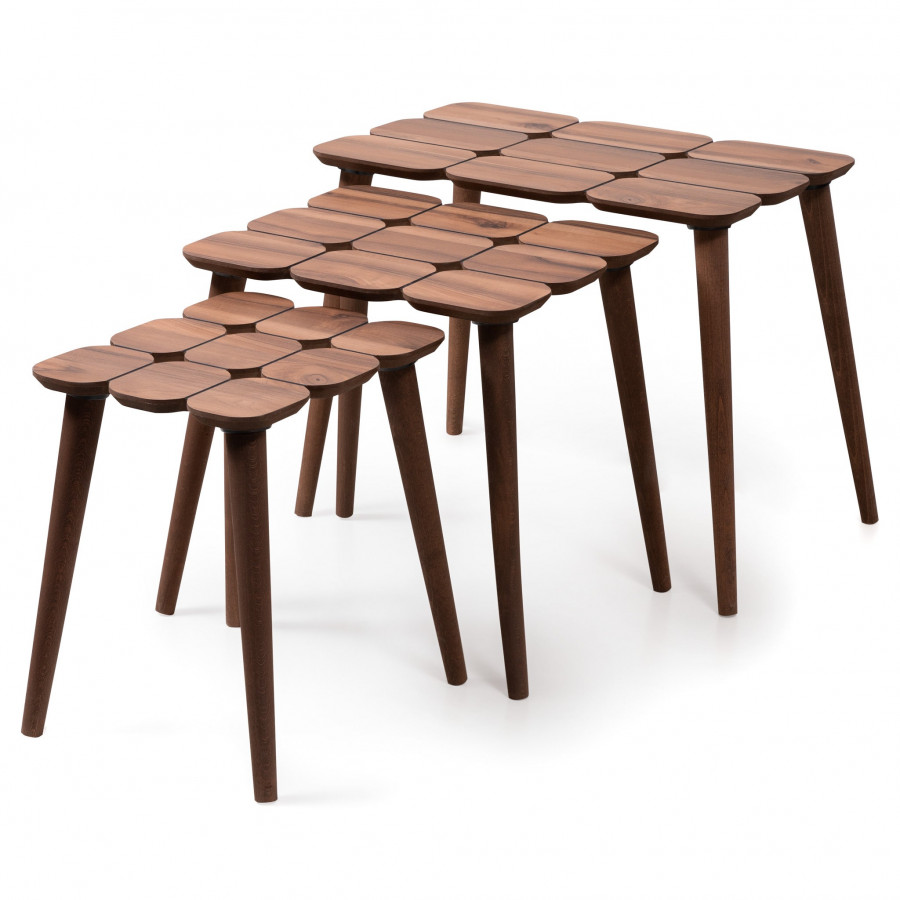 Ashcroft - Hilson Walnut Nesting Table