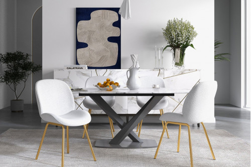 Ashcroft™ Lucy Dining Chair - Beige Boucle