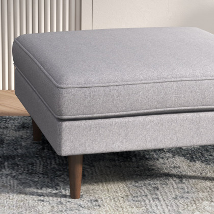 Ashcroft - Amber Square Upholstered Ottoman