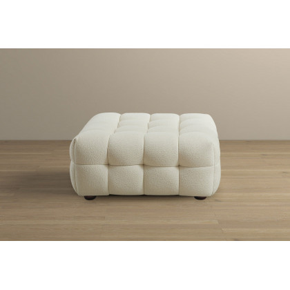 Ashcroft - Morrison Boucle Ottoman in Cream