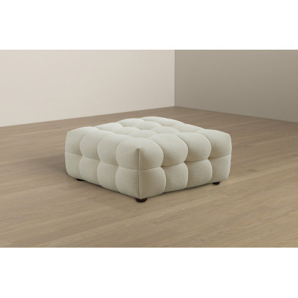Ashcroft - Morrison Boucle Ottoman in Cream