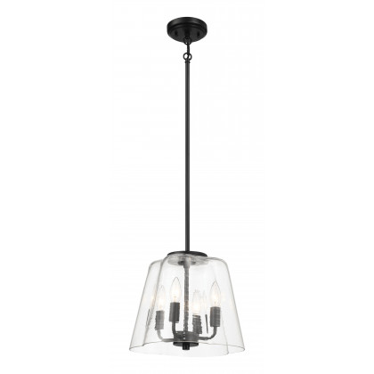 Ashcroft - Soiree Four Candle Lights Pendant With Clear Glass