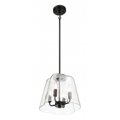 Ashcroft - Soiree Four Candle Lights Pendant With Clear Glass