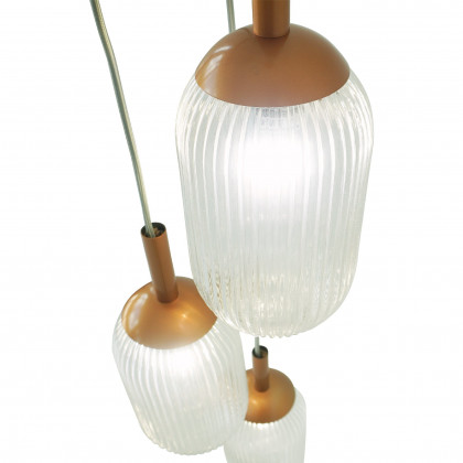 Ashcroft - Gala Pendant Lamp in Bronze and Clear