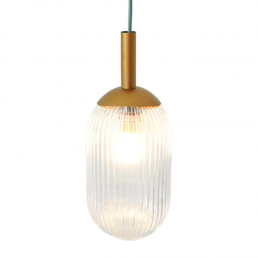 Ashcroft - Dover Pendant Lamp in Bronze and Clear