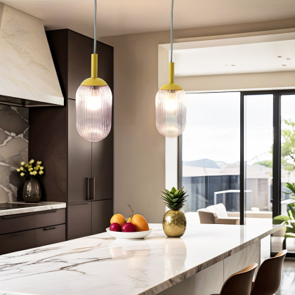 Ashcroft - Gemma Pendant Lamp in Gold and Clear