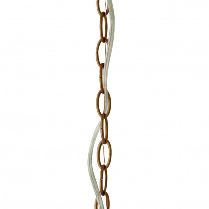 Ashcroft - Garnet Pendant Lamp in Coarse Gold + Clear Glass
