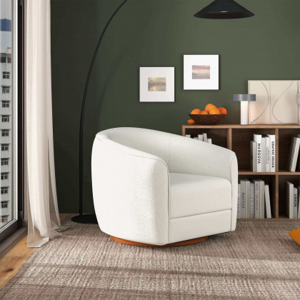 Ashcroft - Elise Mid-Century Modern Swivel Chair